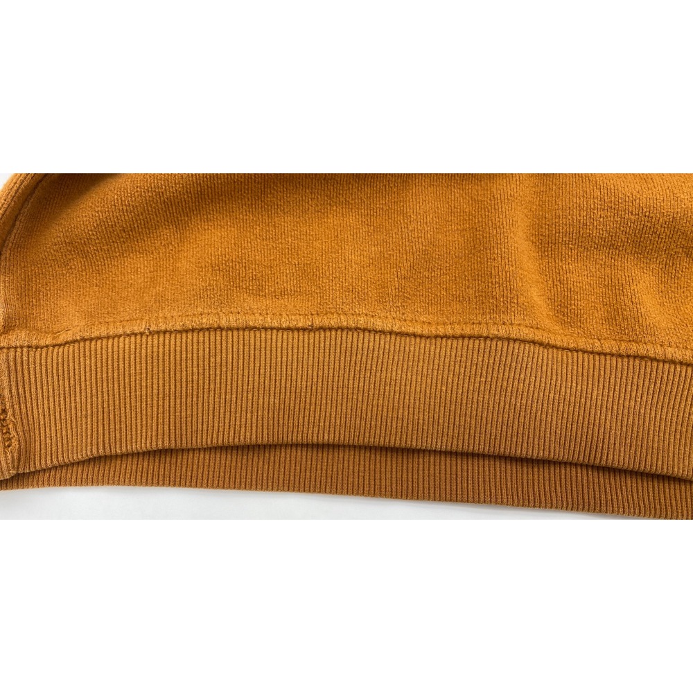 Gant Mens V-Neck Sweater 2XL Mustard Yellow Stripe Chest Logo Preppy Knit Jumper - Picture 11 of 12